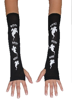 GUANTI DI HALLOWEEN STAMPA FANTASMA